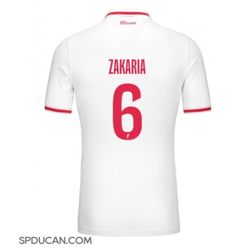 Muški Nogometni Dres AS Monaco Denis Zakaria #6 Domaci 2024-25 Kratak Rukav